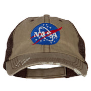 NASA Insignia Embroidered Low Cotton Mesh Cap