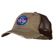 NASA Insignia Embroidered Low Cotton Mesh Cap