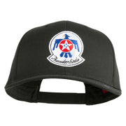 USAF Thunderbirds Embroidered Solid Cotton Twill Pro Cap - Charcoal OSFM