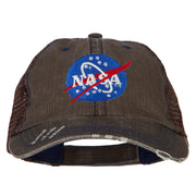 NASA Insignia Embroidered Low Cotton Mesh Cap