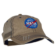 NASA Insignia Embroidered Low Cotton Mesh Cap