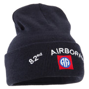 82nd Airborne Logo Embroidered Long Beanie