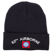 82nd Airborne Logo Embroidered Long Beanie