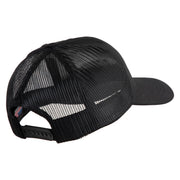 2nd Marine Division Retired Embroidered 6 Panel Structured Cotton Twill Mesh Cap Made in USA - Black OSFM