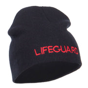 Lifeguard Embroidered Short Beanie