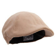 Asia Frog Embroidered Suede Duck Bill Ivy Hat - Brown OSFM