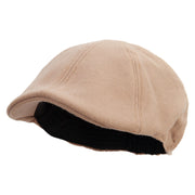 Asia Frog Embroidered Suede Duck Bill Ivy Hat - Brown OSFM