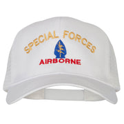 Airborne Special Force Embroidered Solid Cotton Mesh Pro Cap