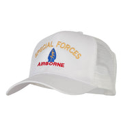 Airborne Special Force Embroidered Solid Cotton Mesh Pro Cap