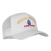 Airborne Special Force Embroidered Solid Cotton Mesh Pro Cap