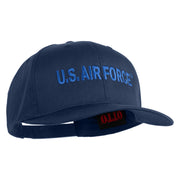 US Air Force Blue Letter Embroidered Solid Cotton Twill Cap - Navy OSFM