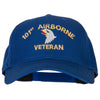 101st Airborne Veteran Embroidered Solid Cotton Pro Style Cap