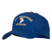 101st Airborne Veteran Embroidered Solid Cotton Pro Style Cap