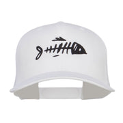 Fish Bone Embroidered Mesh Cap