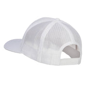 Fish Bone Embroidered Mesh Cap