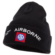 82nd Airborne Logo Embroidered Long Beanie