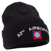 82nd Airborne Logo Embroidered Long Beanie