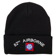 82nd Airborne Logo Embroidered Long Beanie