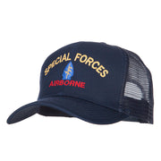 Airborne Special Force Embroidered Solid Cotton Mesh Pro Cap