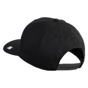 US Air Force Blue Letter Embroidered Solid Cotton Twill Cap - Black OSFM