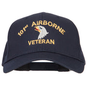 101st Airborne Veteran Embroidered Solid Cotton Pro Style Cap