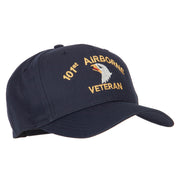 101st Airborne Veteran Embroidered Solid Cotton Pro Style Cap