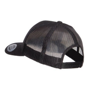 Fish Bone Embroidered Mesh Cap