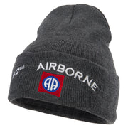 82nd Airborne Logo Embroidered Long Beanie