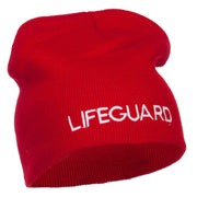 Lifeguard Embroidered Short Beanie