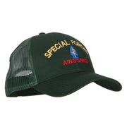 Airborne Special Force Embroidered Solid Cotton Mesh Pro Cap