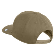 US Air Force Blue Letter Embroidered Solid Cotton Twill Cap - Khaki OSFM