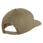 US Air Force Blue Letter Embroidered Solid Cotton Twill Cap - Khaki OSFM