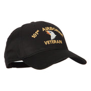 101st Airborne Veteran Embroidered Solid Cotton Pro Style Cap