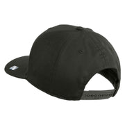 US Air Force Blue Letter Embroidered Solid Cotton Twill Cap - Charcoal OSFM