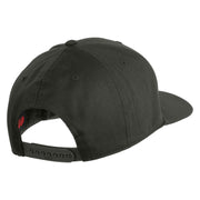 US Air Force Blue Letter Embroidered Solid Cotton Twill Cap - Charcoal OSFM