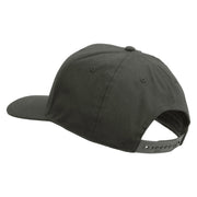 Licensed 101st Airborne Veteran Embroidered Solid Cotton Twill Pro Style Cap - Charcoal OSFM