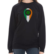 Irish Drop Pin Ring Spun Cotton Premium Long Sleeve Graphic Shirt