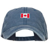 Mini Canada Flag Embroidered Washed Cap