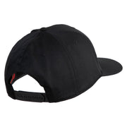 US Air Force Wing with Veteran Embroidered Solid Cotton Cap - Black OSFM
