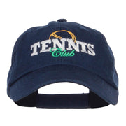 Tennis Club Embroidered Pet Spun Cap