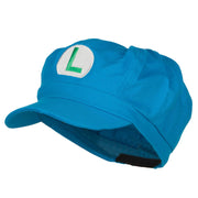 Ice Mario Luigi Embroidered Turquoise Newsboy Cap