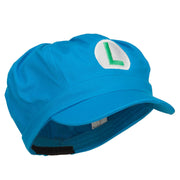 Ice Mario Luigi Embroidered Turquoise Newsboy Cap