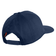 US Air Force Wing with Veteran Embroidered Solid Cotton Cap - Navy OSFM