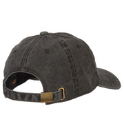 Michigan with Map Outline Embroidered Washed Cotton Twill Cap