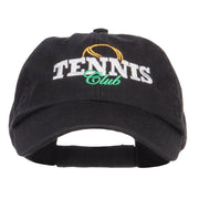 Tennis Club Embroidered Pet Spun Cap