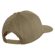 US Air Force Wing with Veteran Embroidered Solid Cotton Cap - Khaki OSFM