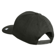 US Air Force Wing with Veteran Embroidered Solid Cotton Cap - Charcoal OSFM