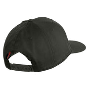 US Air Force Wing with Veteran Embroidered Solid Cotton Cap - Charcoal OSFM