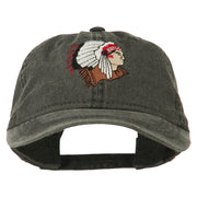 Southwest Indian Embroidered Washed Cap