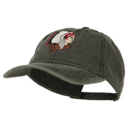 Southwest Indian Embroidered Washed Cap